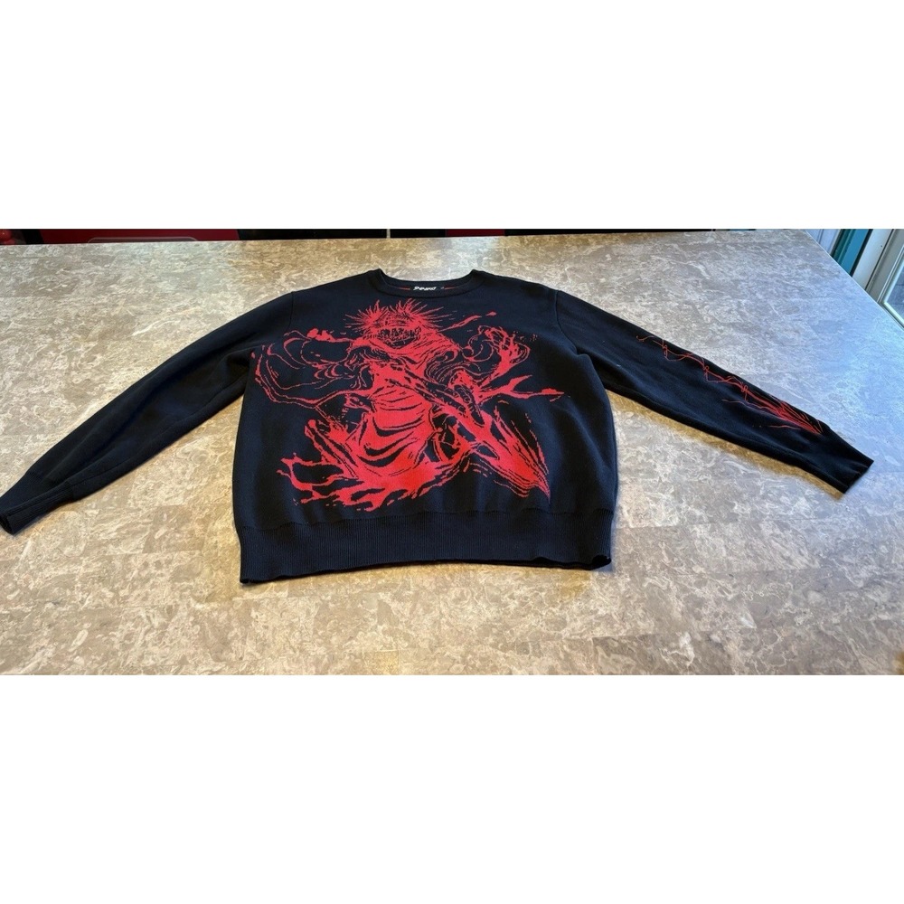 Shihiko Double Sided Black And Red Men's Size Large Sweater